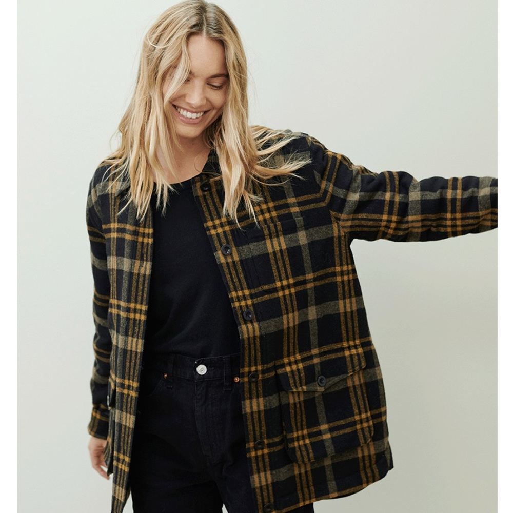 JENNI KAYNE FARMHOUSE PLAID INSULATED JACKET